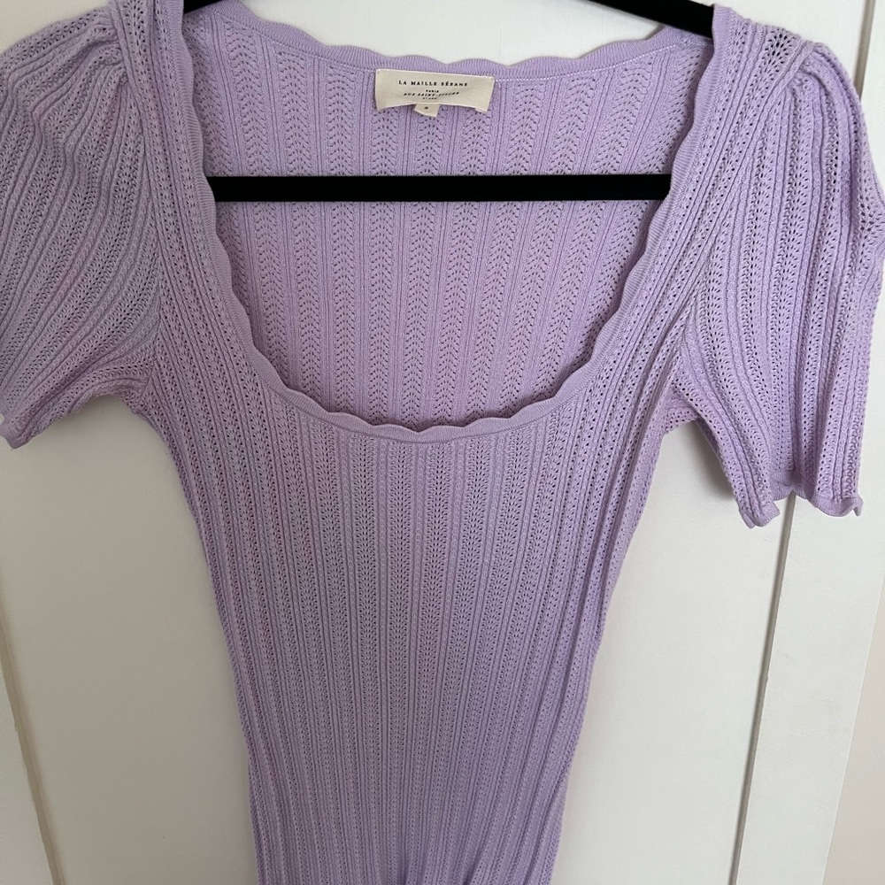 Sezane Purple Top